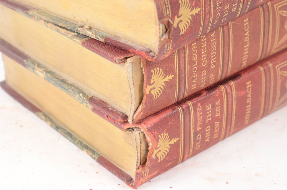 1899-1900 Sixteen Volume Set of Luise Mühlbach Historical Fiction Books