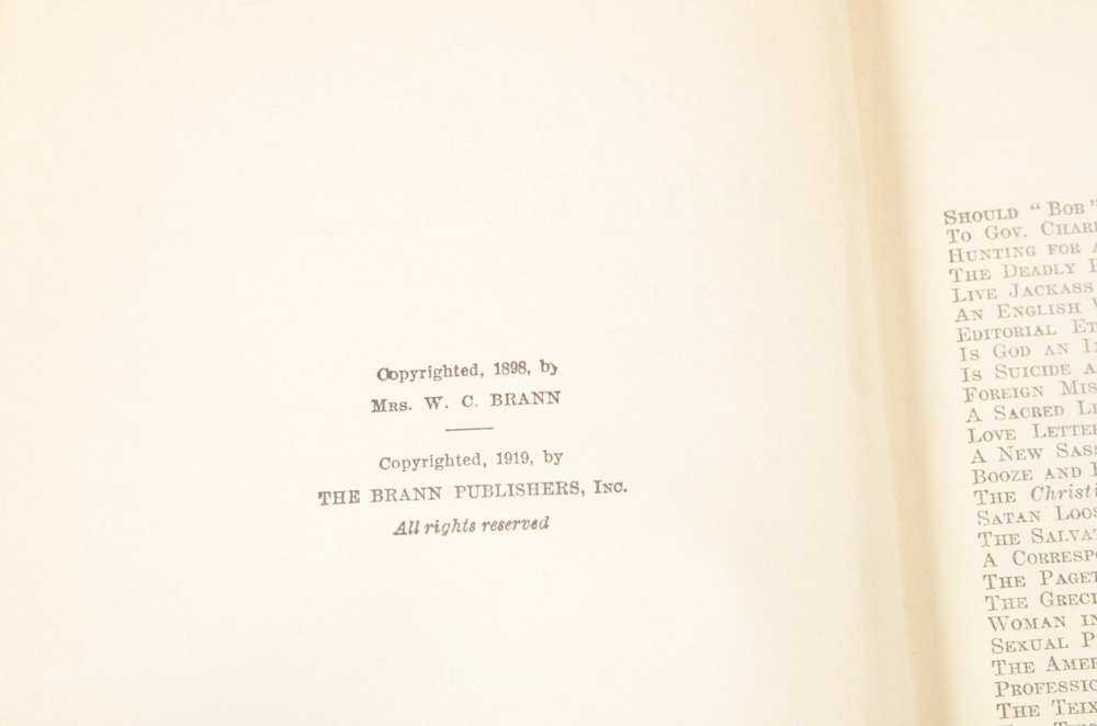 Collection of Works by John L. Stoddard, Honoré De Balzac and William Cowper Brann