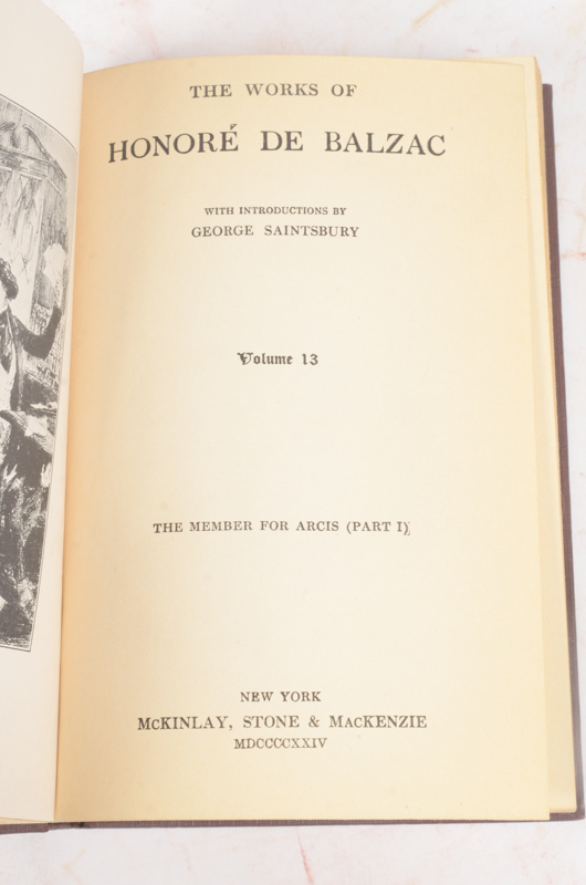 Collection of Works by John L. Stoddard, Honoré De Balzac and William Cowper Brann