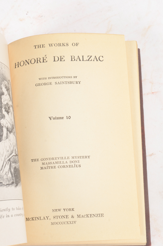 Collection of Works by John L. Stoddard, Honoré De Balzac and William Cowper Brann