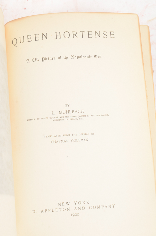 1899-1900 Sixteen Volume Set of Luise Mühlbach Historical Fiction Books
