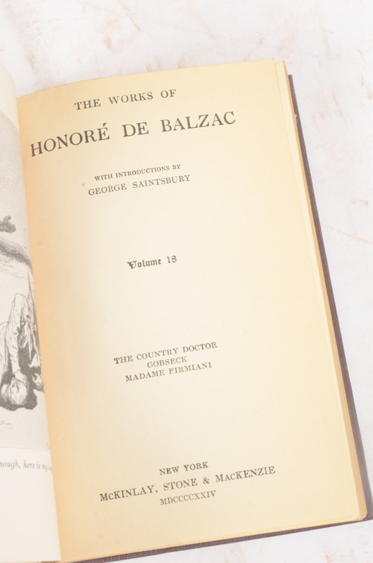 Collection of Works by John L. Stoddard, Honoré De Balzac and William Cowper Brann
