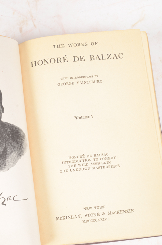 Collection of Works by John L. Stoddard, Honoré De Balzac and William Cowper Brann