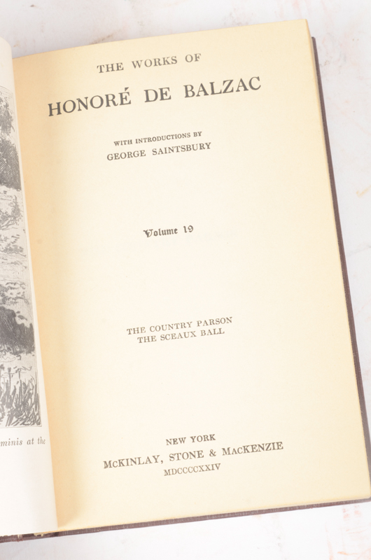 Collection of Works by John L. Stoddard, Honoré De Balzac and William Cowper Brann