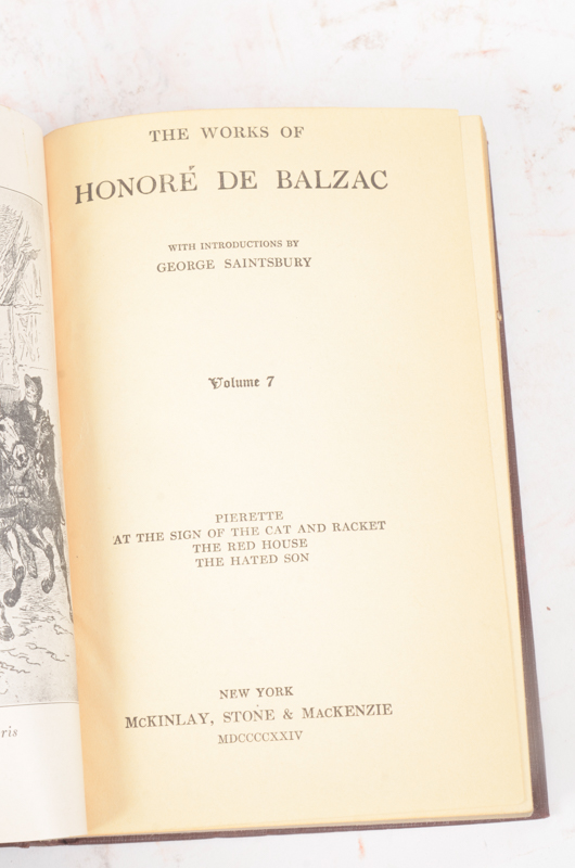 Collection of Works by John L. Stoddard, Honoré De Balzac and William Cowper Brann