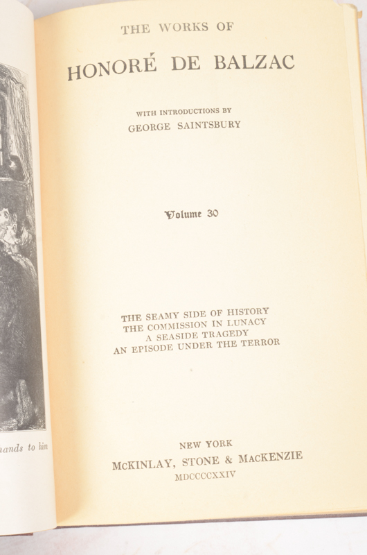 Collection of Works by John L. Stoddard, Honoré De Balzac and William Cowper Brann