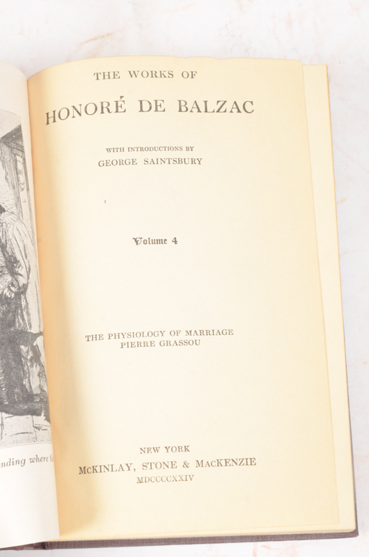 Collection of Works by John L. Stoddard, Honoré De Balzac and William Cowper Brann