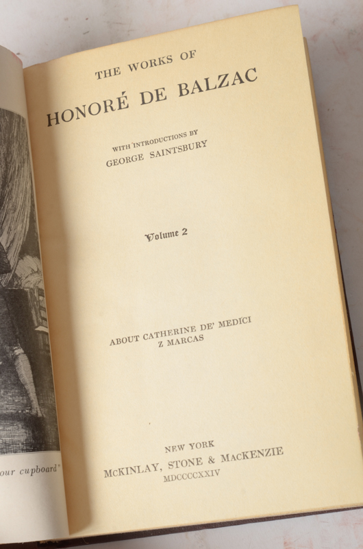 Collection of Works by John L. Stoddard, Honoré De Balzac and William Cowper Brann