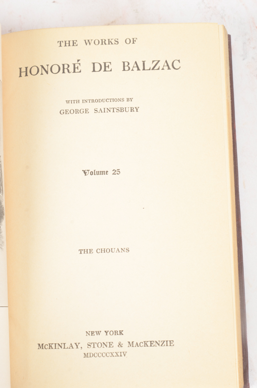 Collection of Works by John L. Stoddard, Honoré De Balzac and William Cowper Brann
