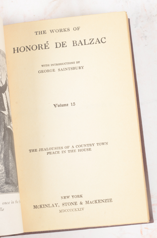 Collection of Works by John L. Stoddard, Honoré De Balzac and William Cowper Brann