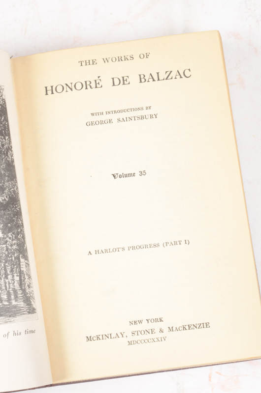 Collection of Works by John L. Stoddard, Honoré De Balzac and William Cowper Brann