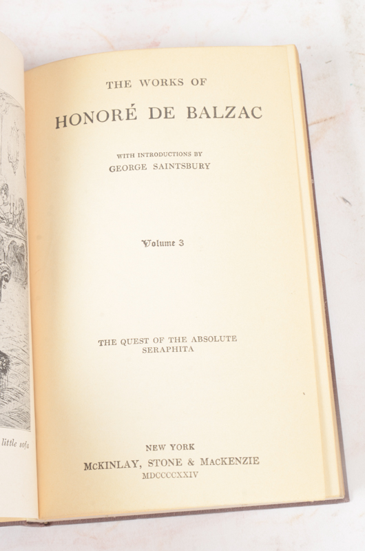 Collection of Works by John L. Stoddard, Honoré De Balzac and William Cowper Brann