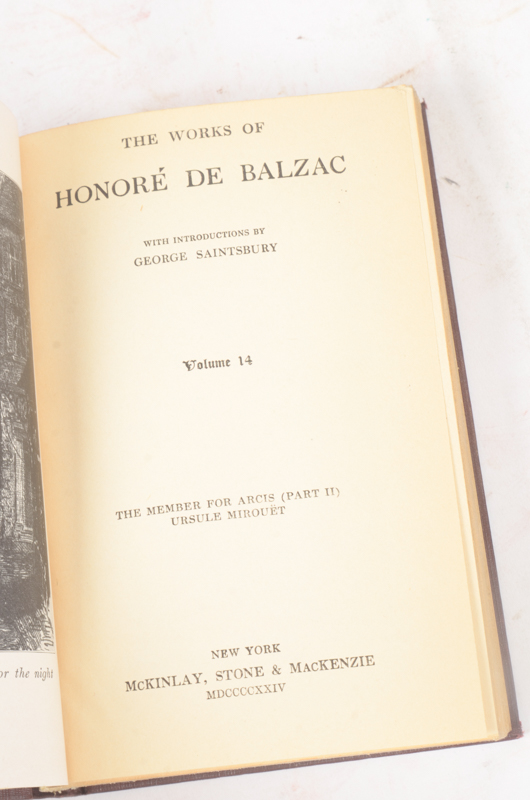 Collection of Works by John L. Stoddard, Honoré De Balzac and William Cowper Brann