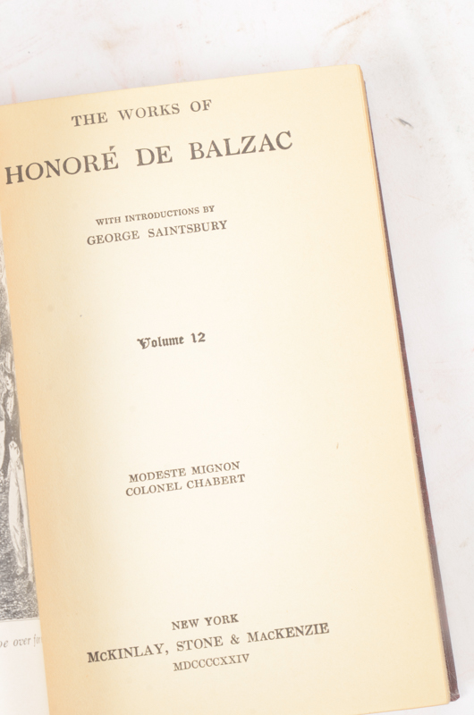 Collection of Works by John L. Stoddard, Honoré De Balzac and William Cowper Brann