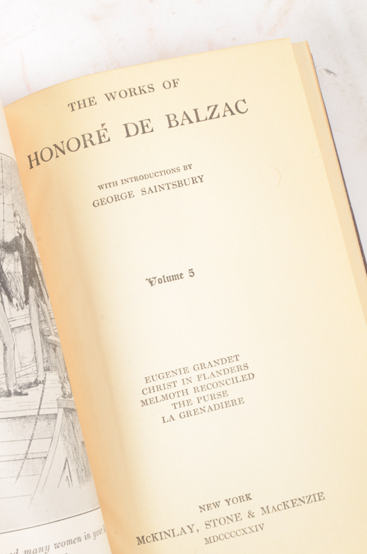 Collection of Works by John L. Stoddard, Honoré De Balzac and William Cowper Brann