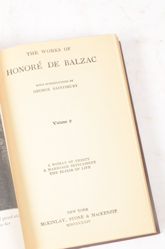 Collection of Works by John L. Stoddard, Honoré De Balzac and William Cowper Brann