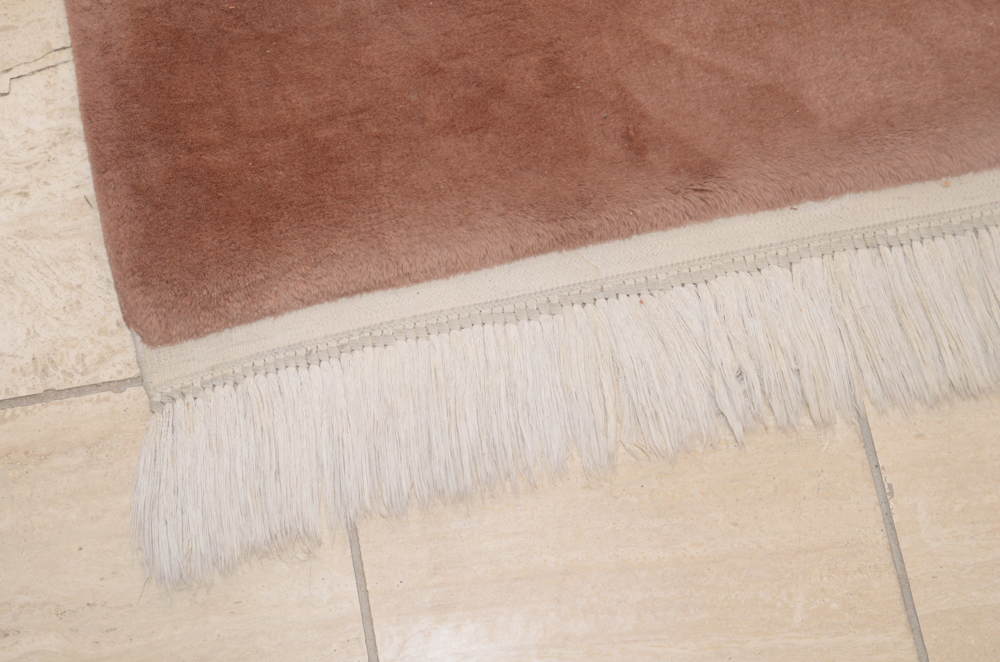 Hand-Knotted Chinese Sculpted Wool Area Rug