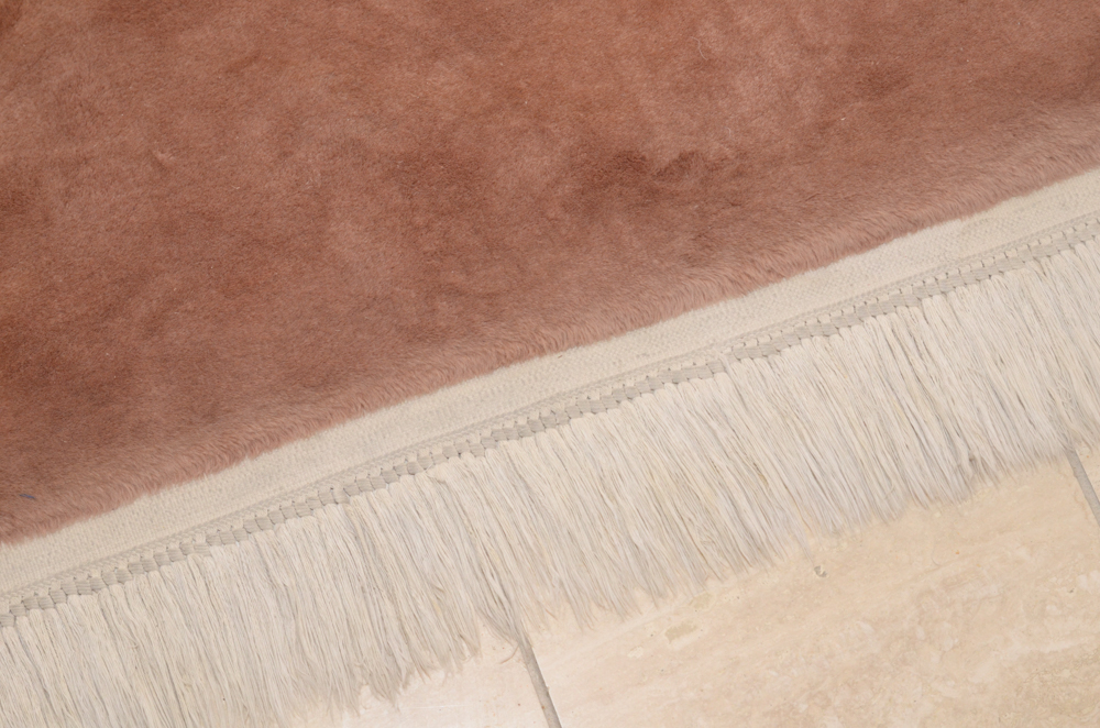 Hand-Knotted Chinese Sculpted Wool Area Rug