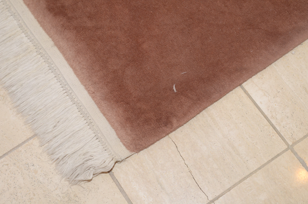 Hand-Knotted Chinese Sculpted Wool Area Rug