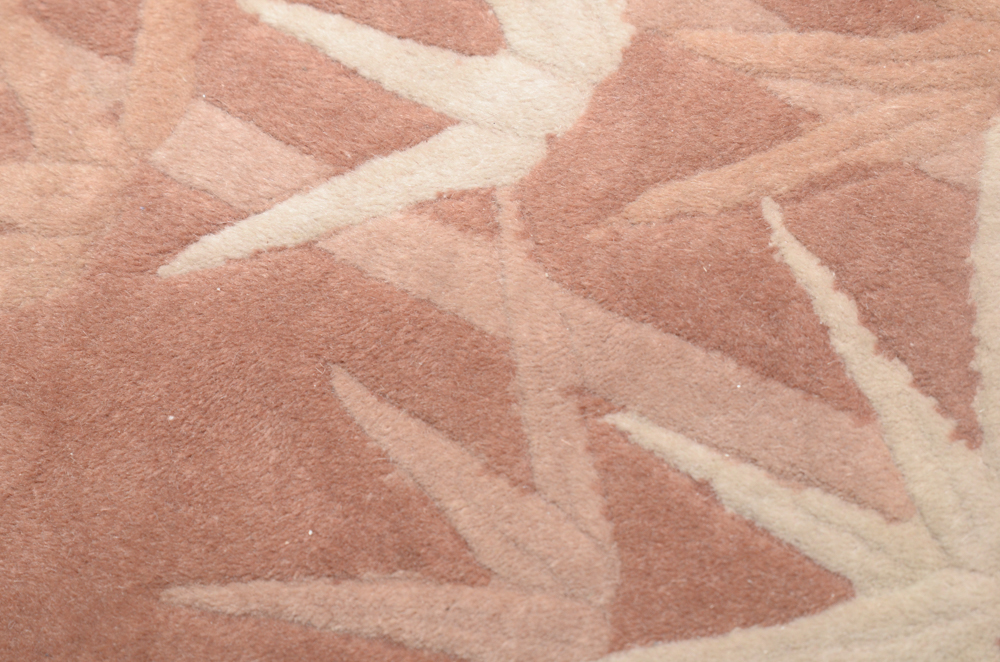 Hand-Knotted Chinese Sculpted Wool Area Rug
