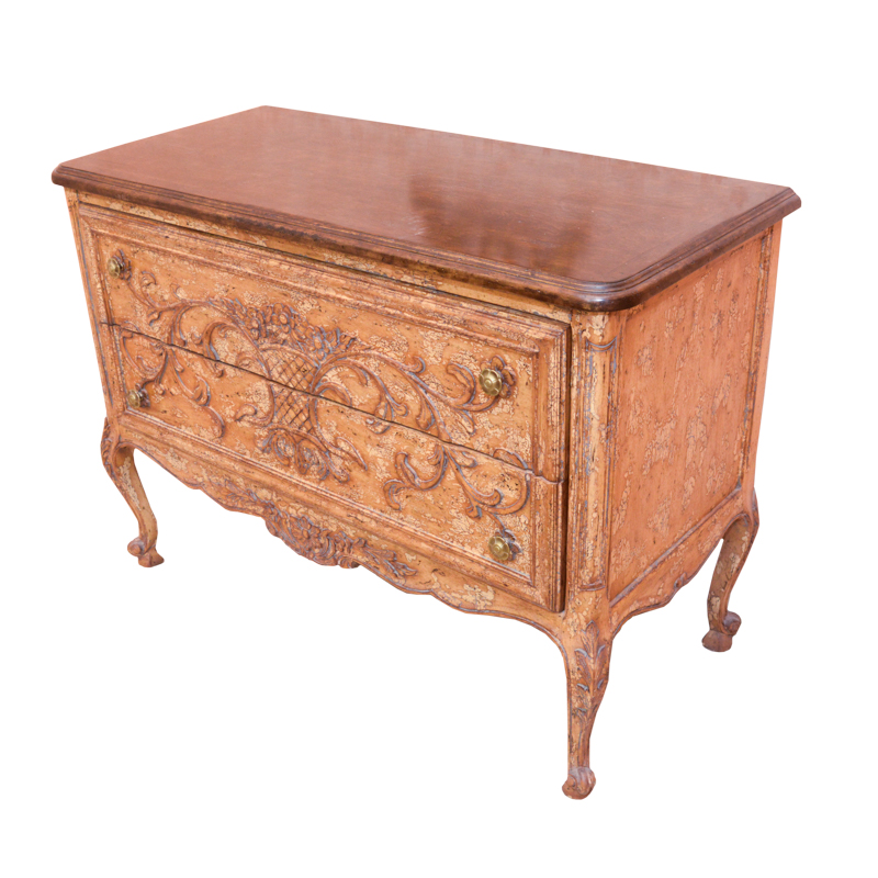 Queen Anne Style Wooden Commode