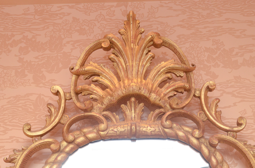 Baroque Style Gilded Wall Mirror