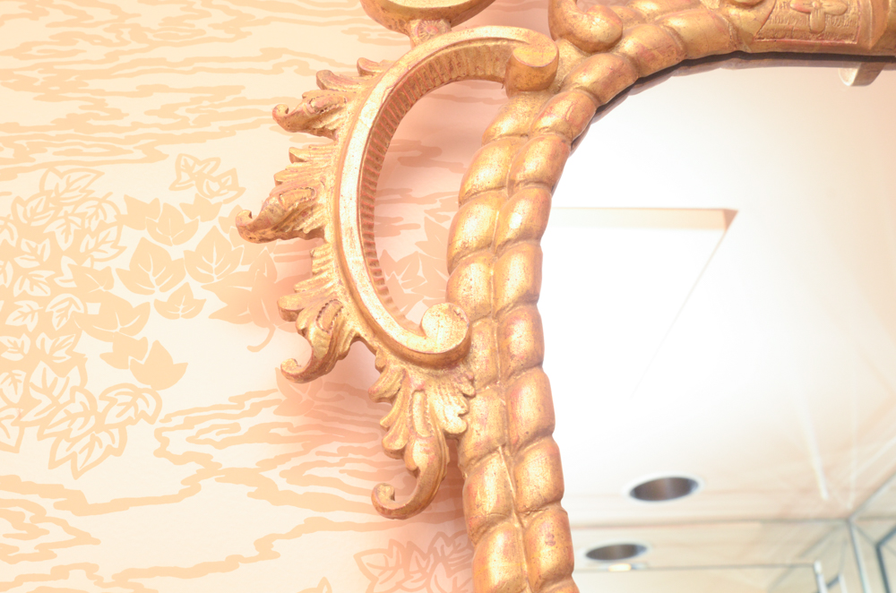 Baroque Style Gilded Wall Mirror