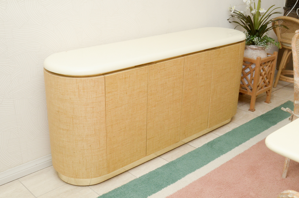 Contemporary Raffia Sideboard