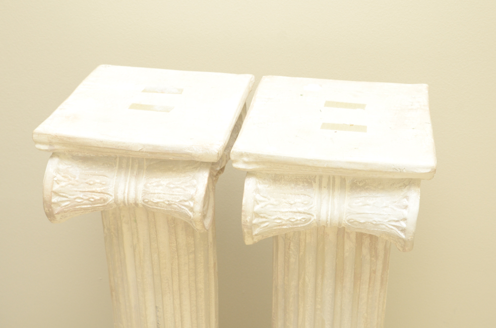 Pair of Greco Roman Style Pedestals