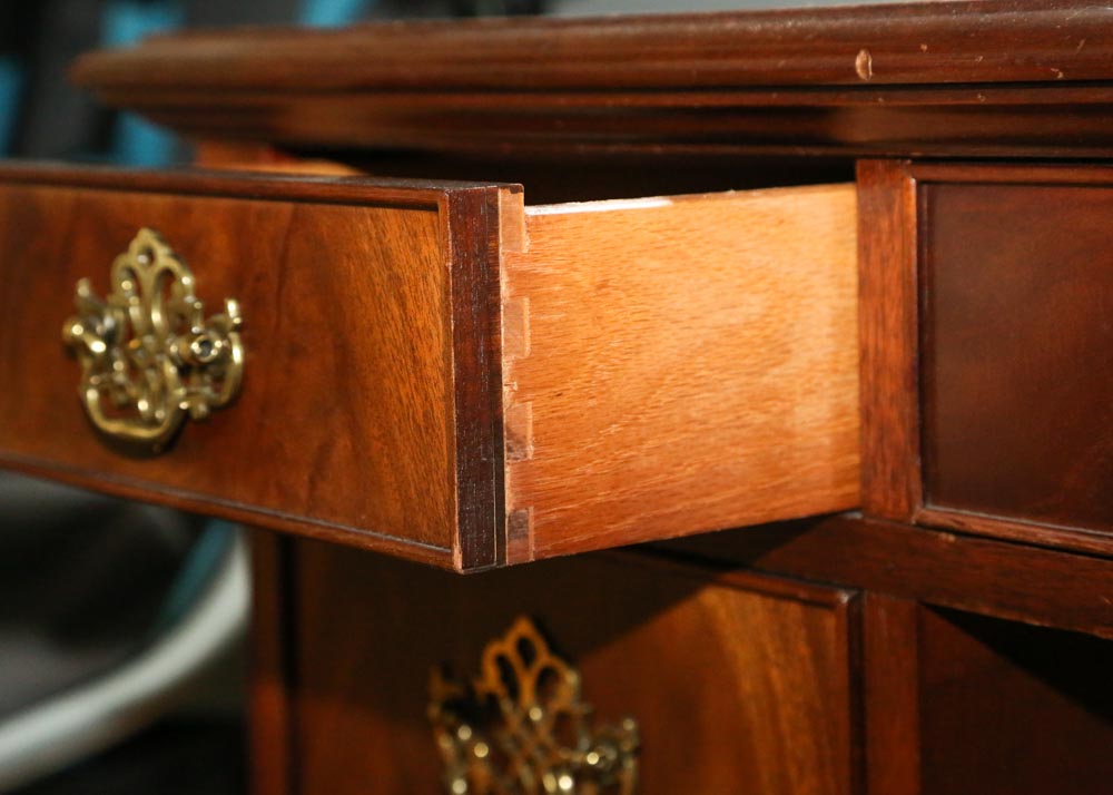 Chippendale Style Mahogany Executive's Desk