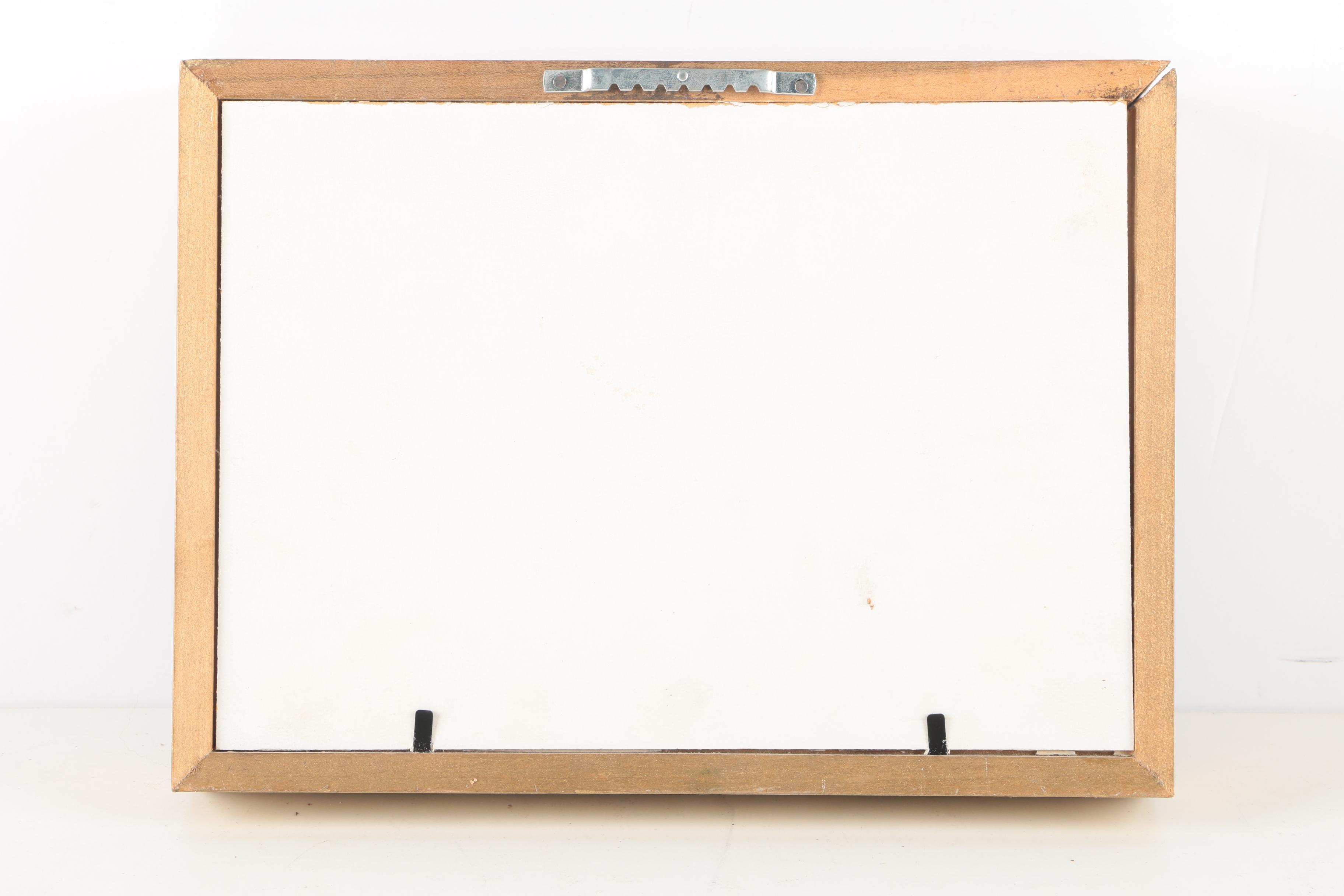 After Anton Pieck 3D Decoupage Collages With Offset Lithographs in Shadow Boxes