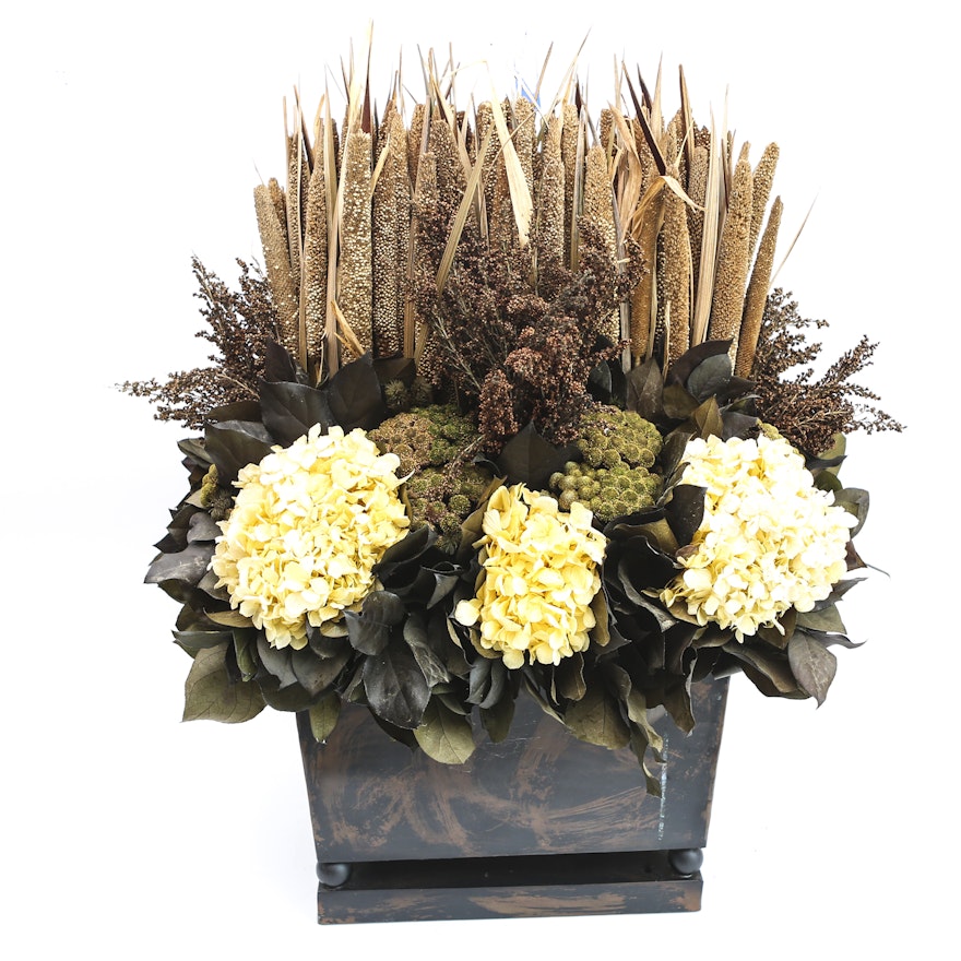 Large Faux Floral Arrangement From Bougainvillea