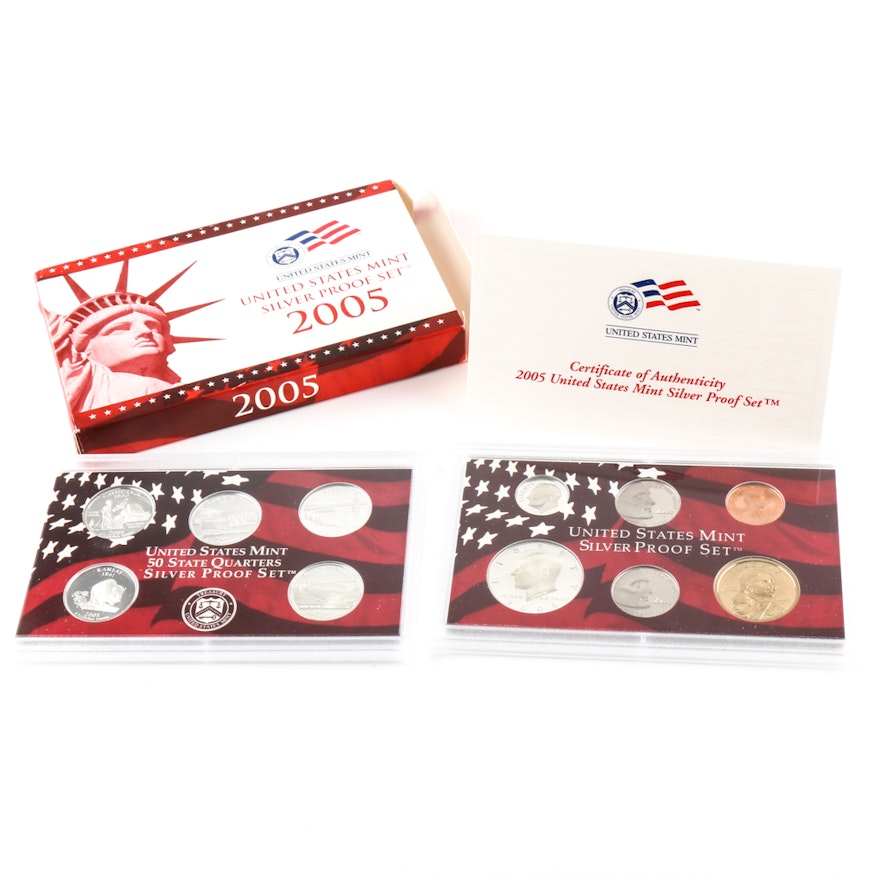 2005 United States Mint Silver Proof Set