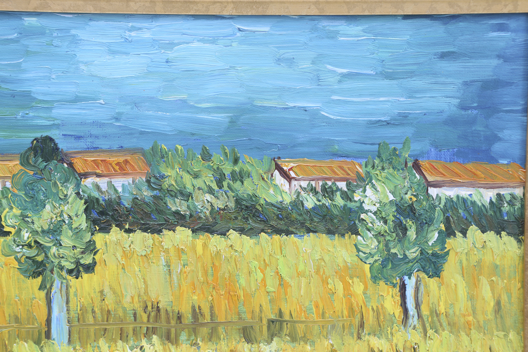 Van Gogh-Inspired Oil Painting on Canvas
