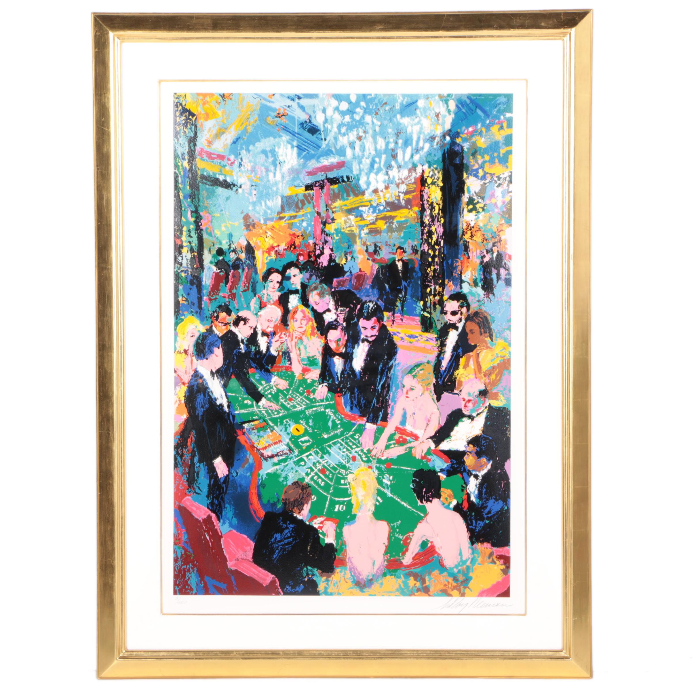 LeRoy Neiman 1994 Signed Limited Edition Serigraph "Baccarat"