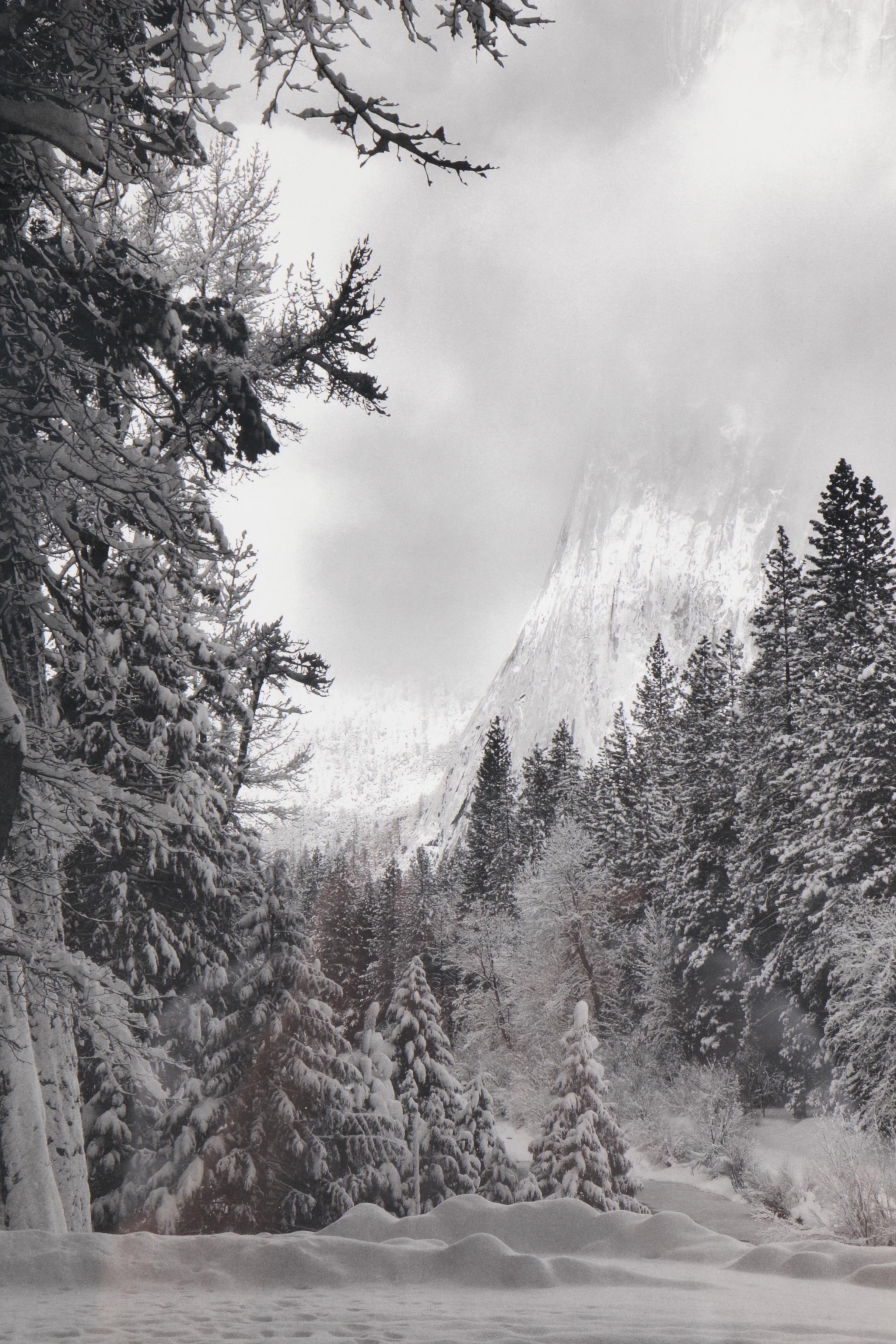 Offset Lithograph Poster After Ansel Adams "El Capitan, Winter Sunrise"