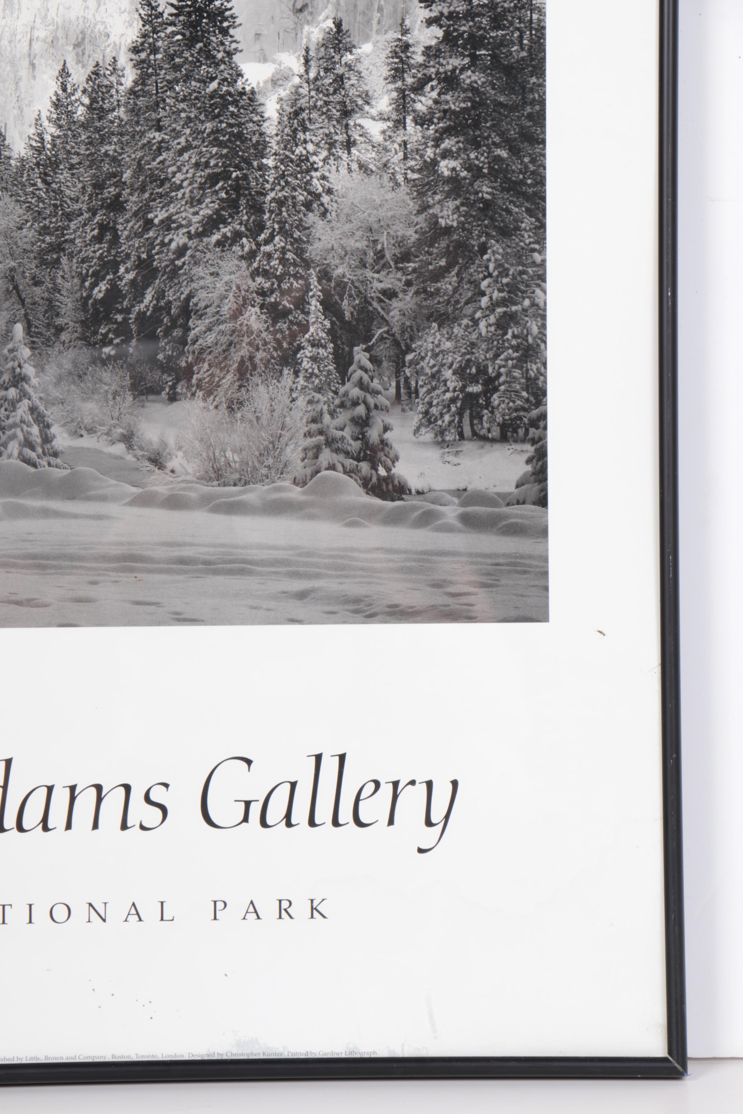 Offset Lithograph Poster After Ansel Adams "El Capitan, Winter Sunrise"