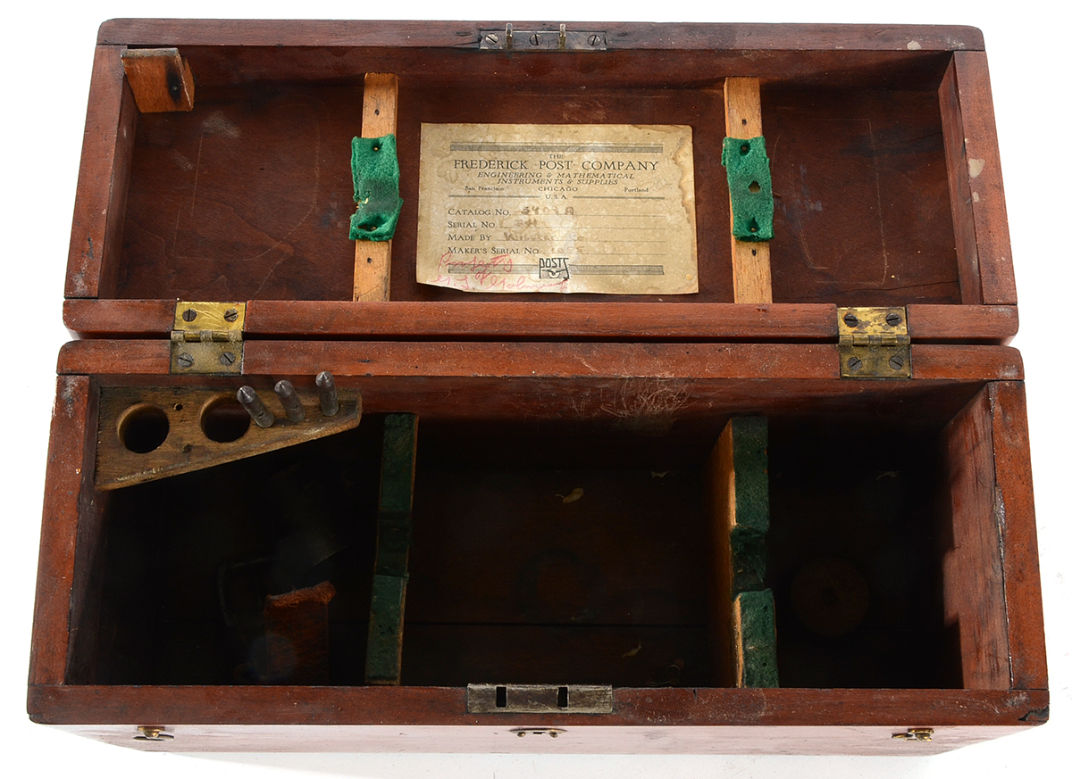 Antique Surveyor's Transit in Wooden Box
