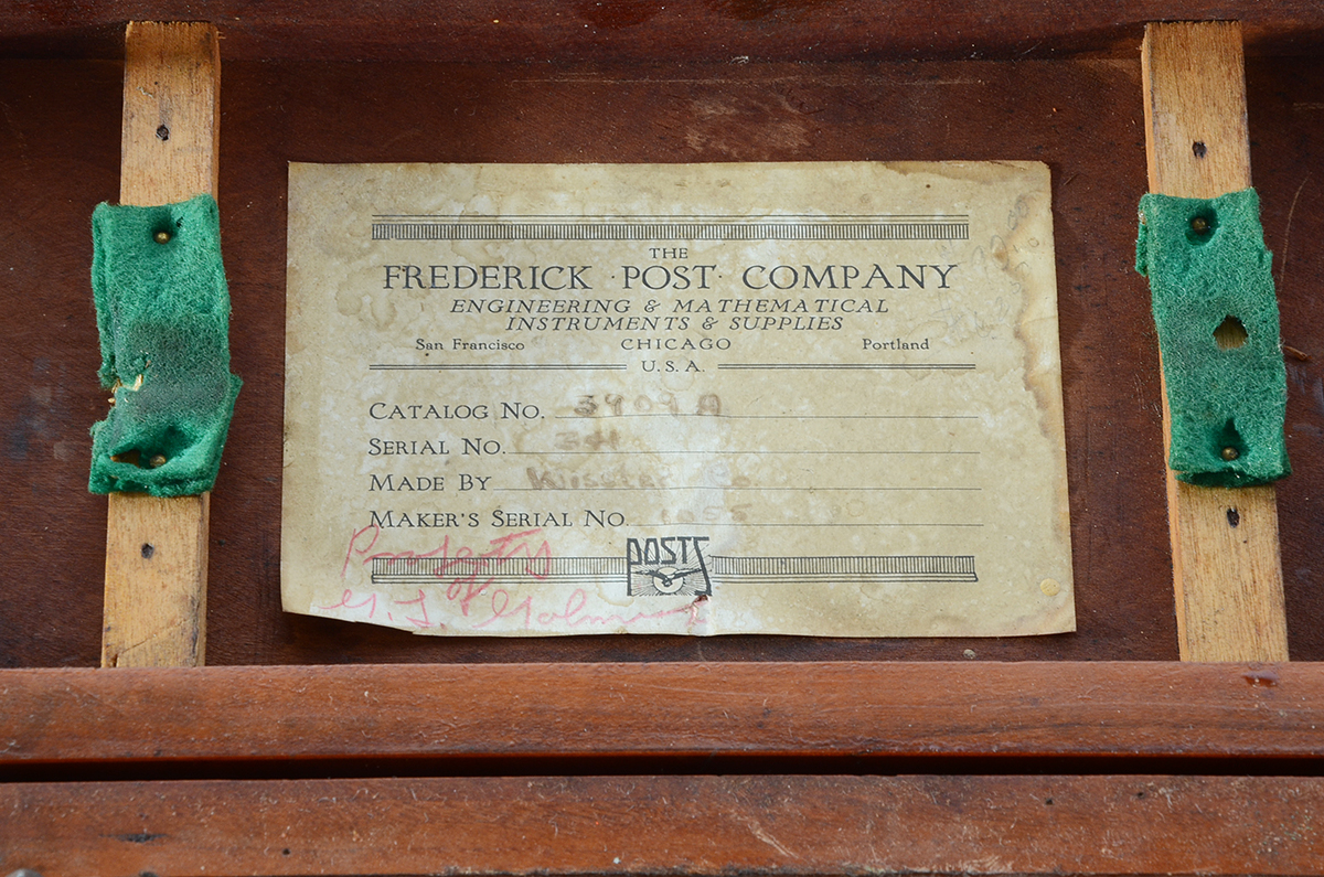 Antique Surveyor's Transit in Wooden Box