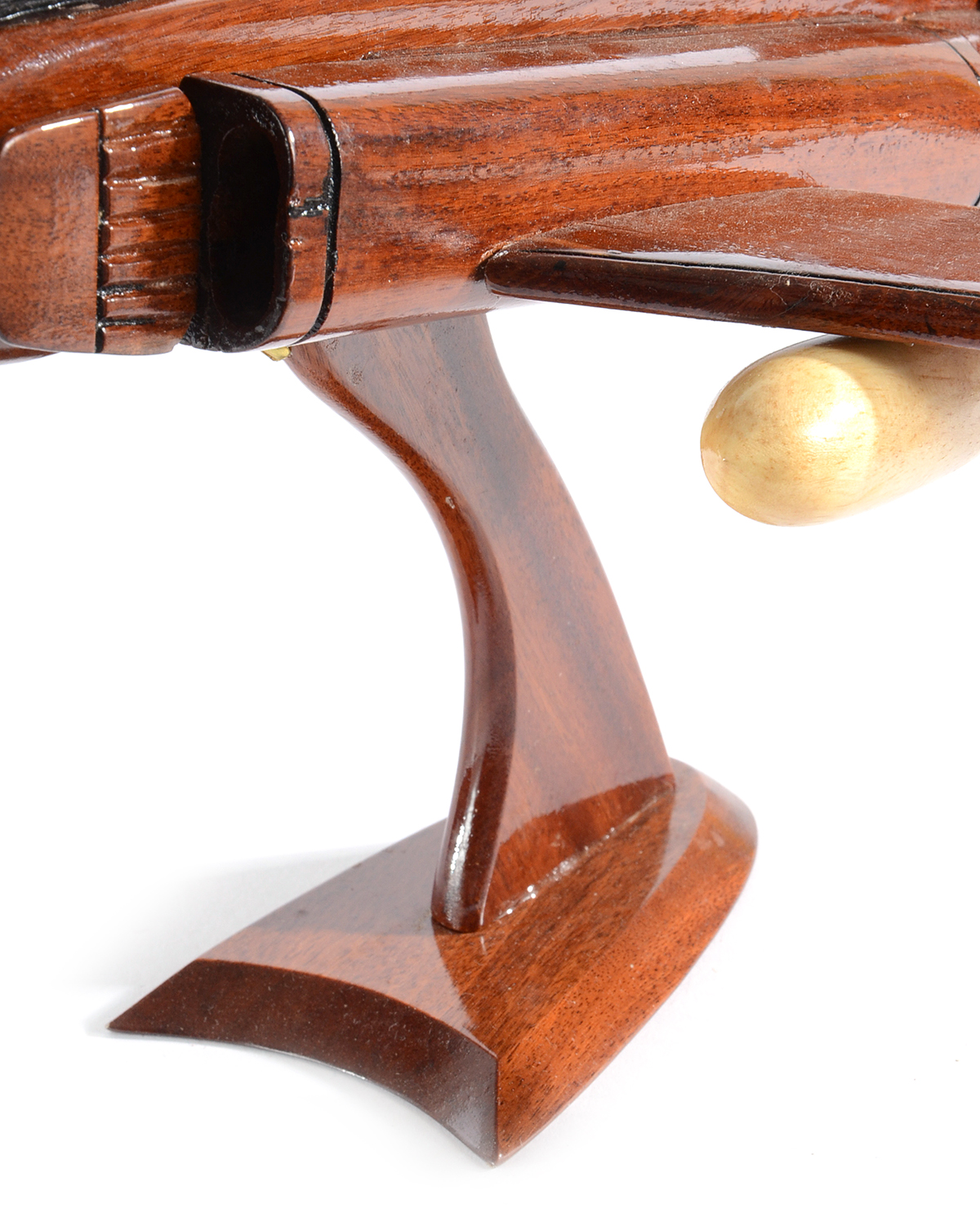 Wooden Panavia "Tornado" Aircraft Model on Stand