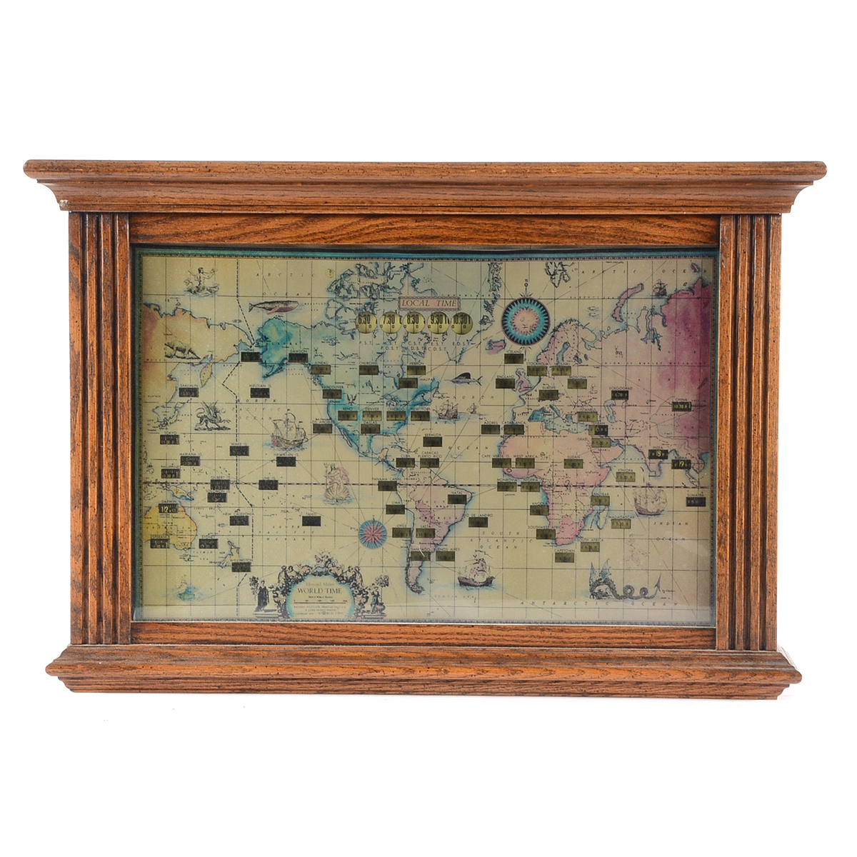 Vintage Howard Miller World Time Clock