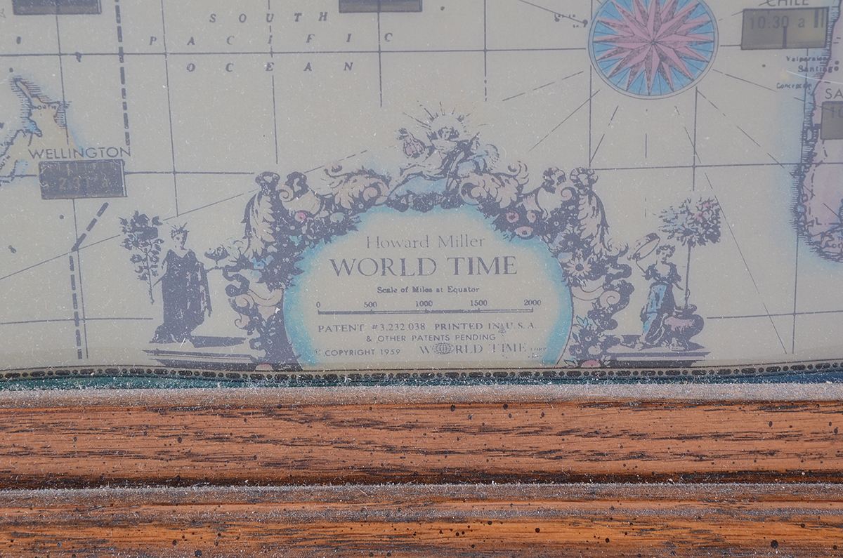 Vintage Howard Miller World Time Clock