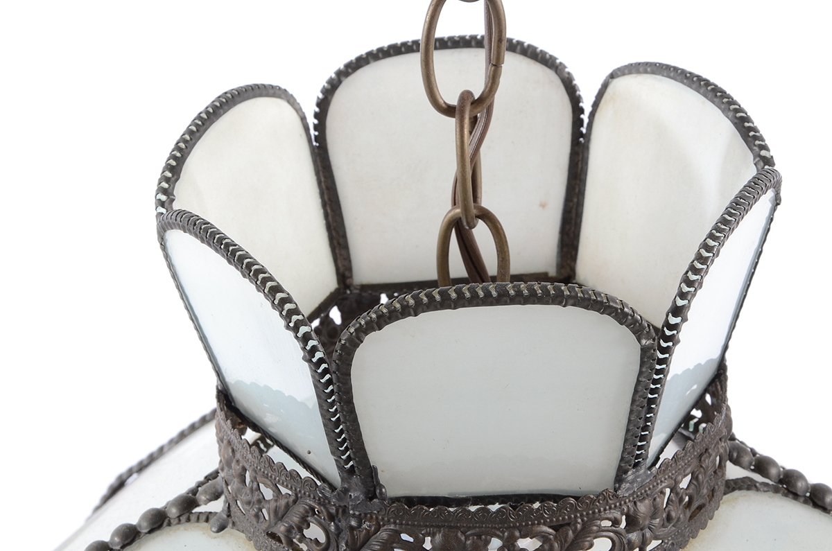 Hanging Lamp with Transfer Romantic Scenes