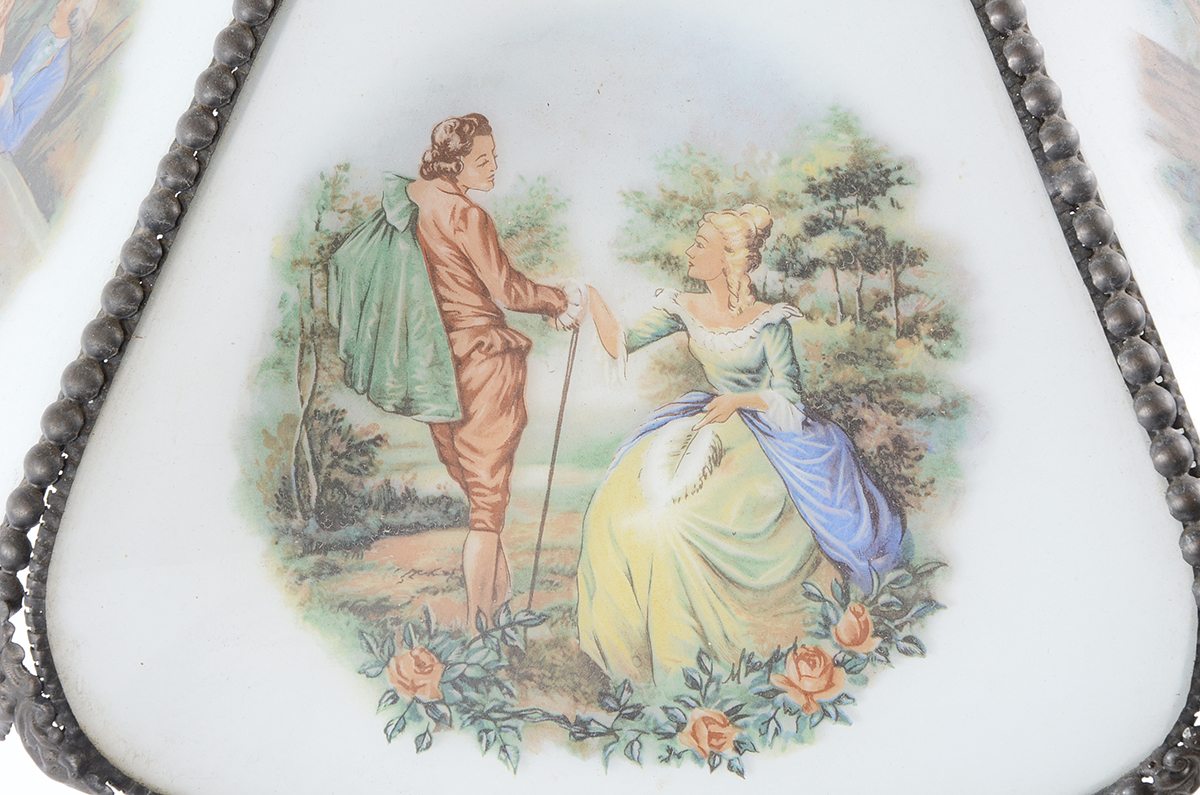 Hanging Lamp with Transfer Romantic Scenes