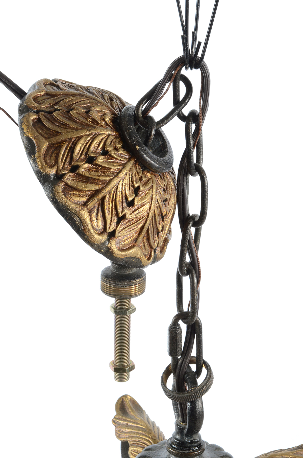 Ornate Four-Arm Chandelier