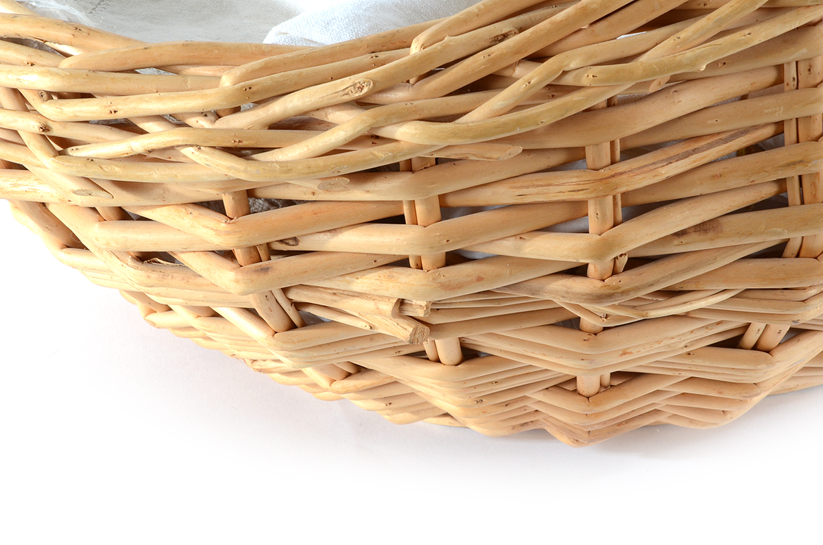 Vintage Assorted Table Linens in Basket