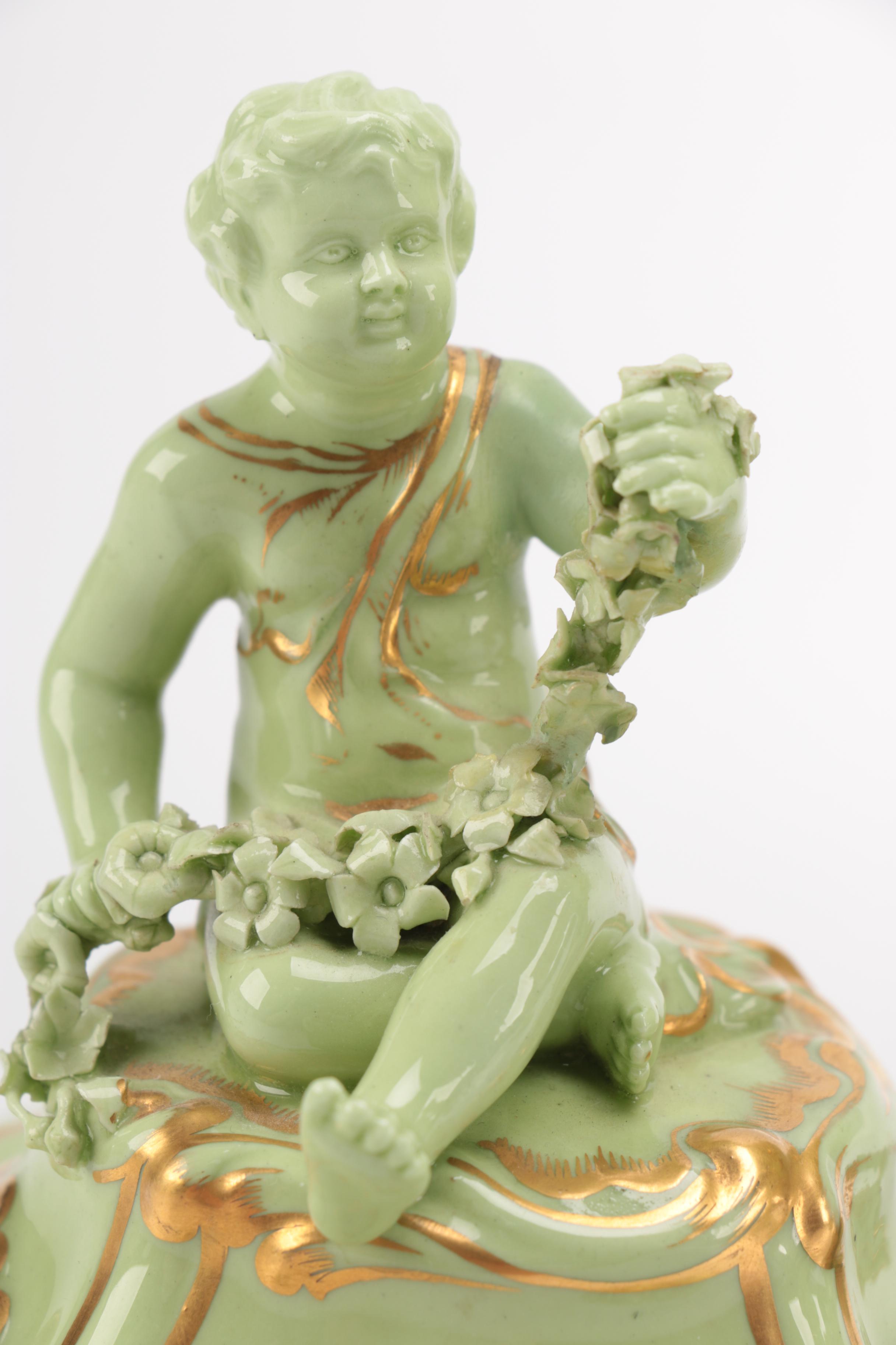 Hand Painted Porcelain Urns