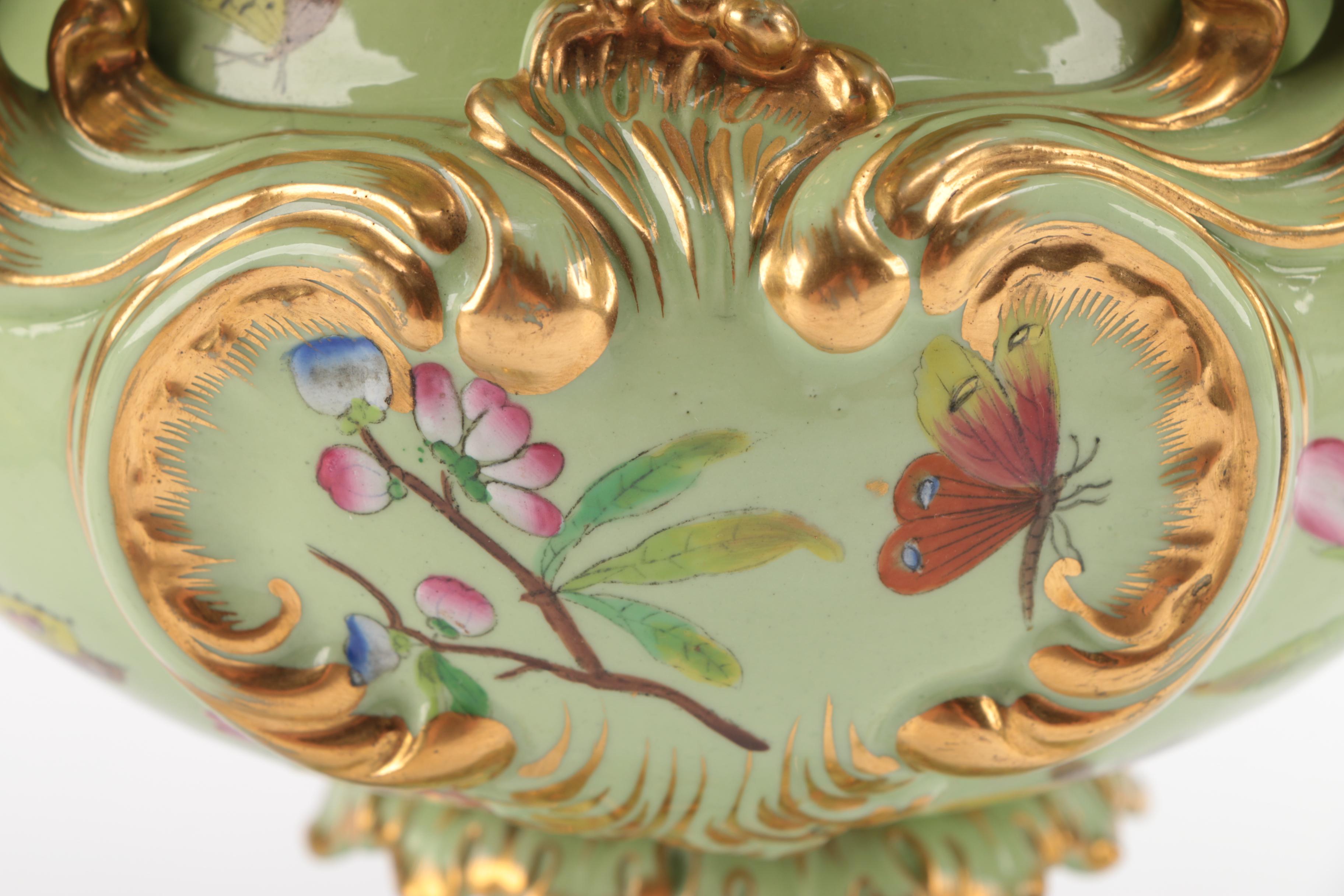 Hand Painted Porcelain Urns