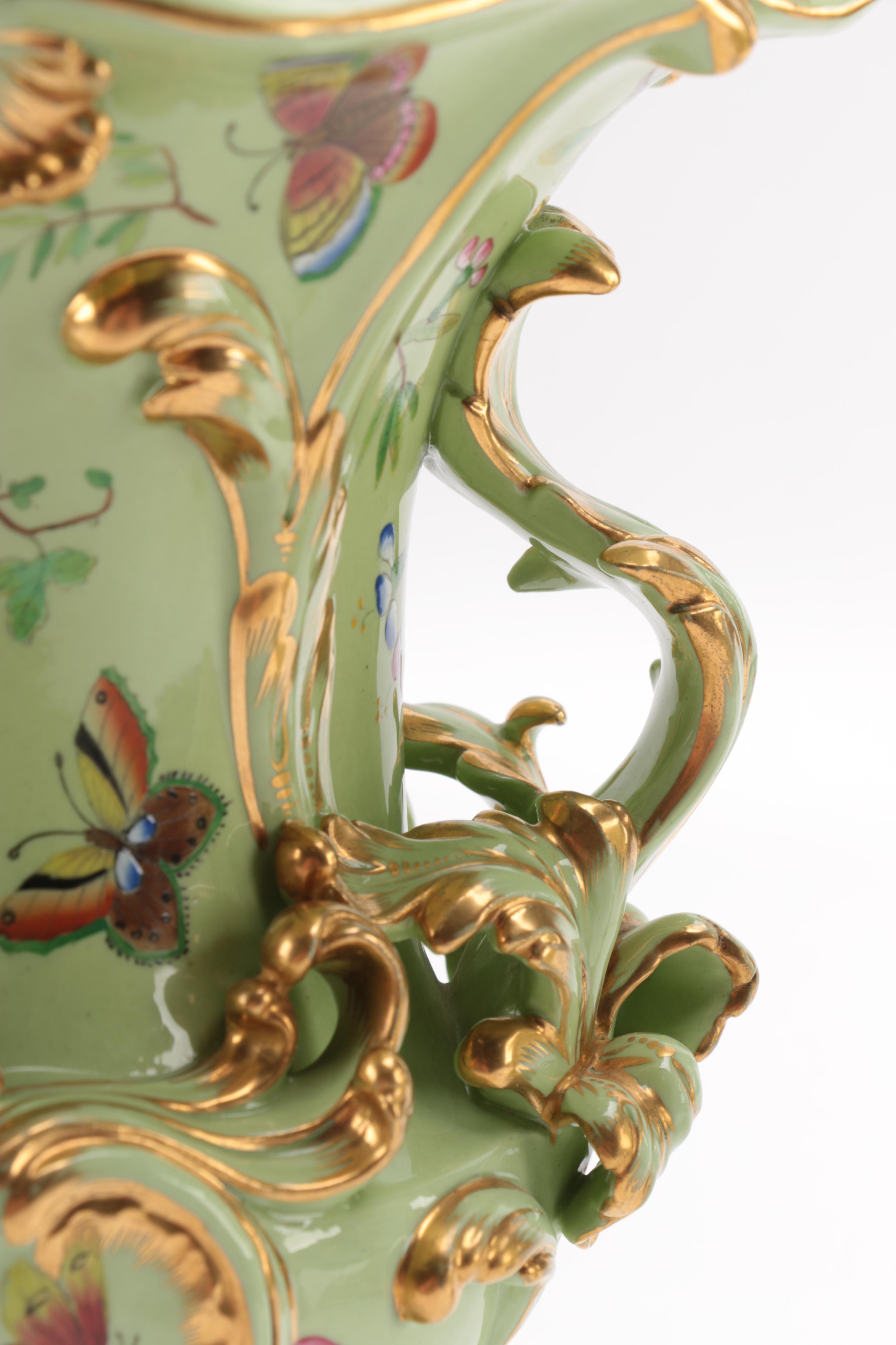 Hand Painted Porcelain Urns