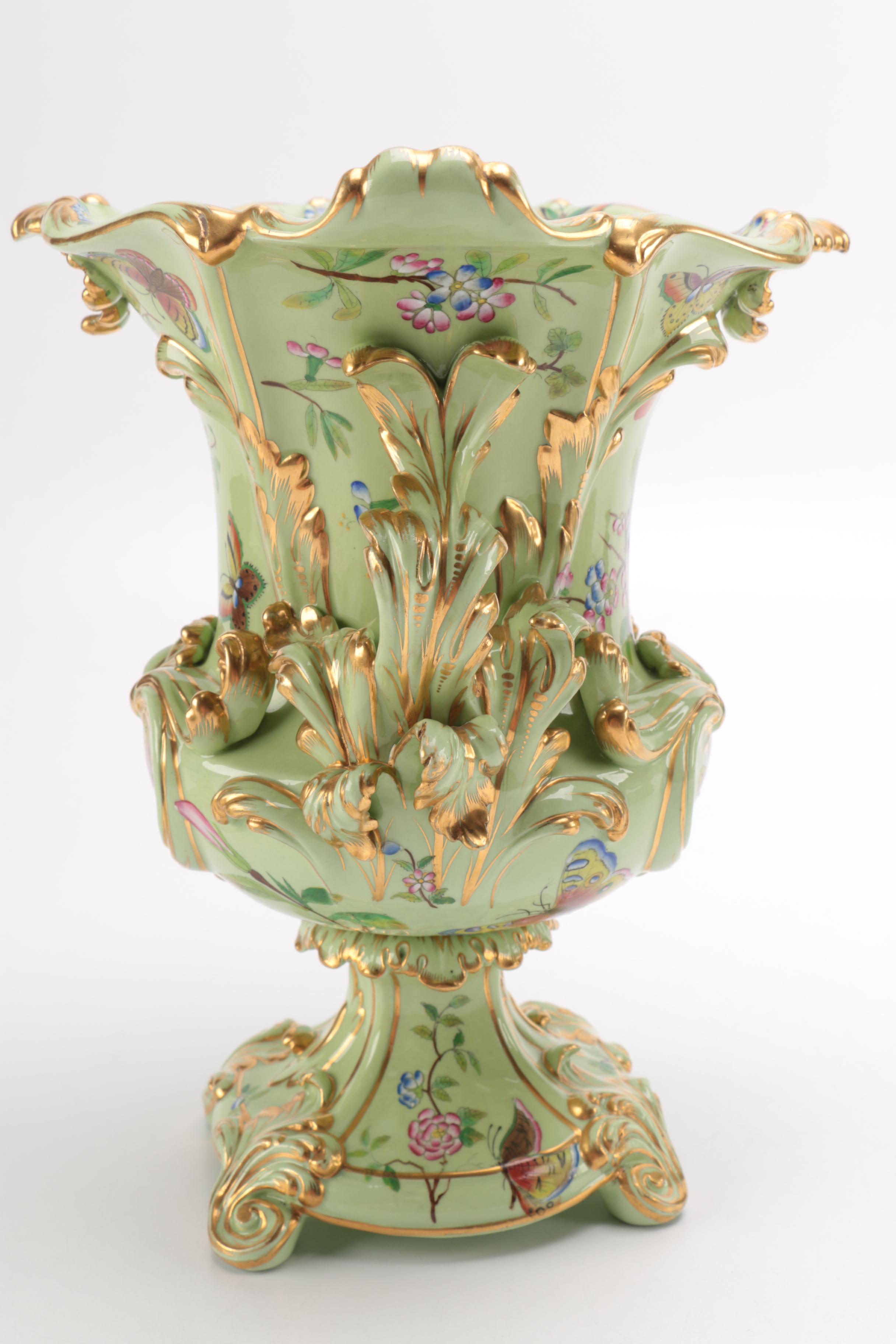 Hand Painted Porcelain Urns